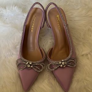 Tinstree Womans Lilac dress shoes size 8